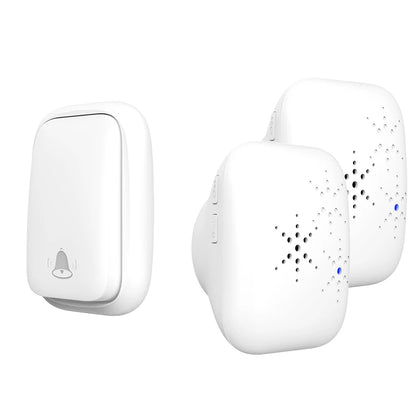 Lunzo Self-Powered Wireless Doorbell – Waterproof, 150M Range, 38 Chimes, No Battery Needed