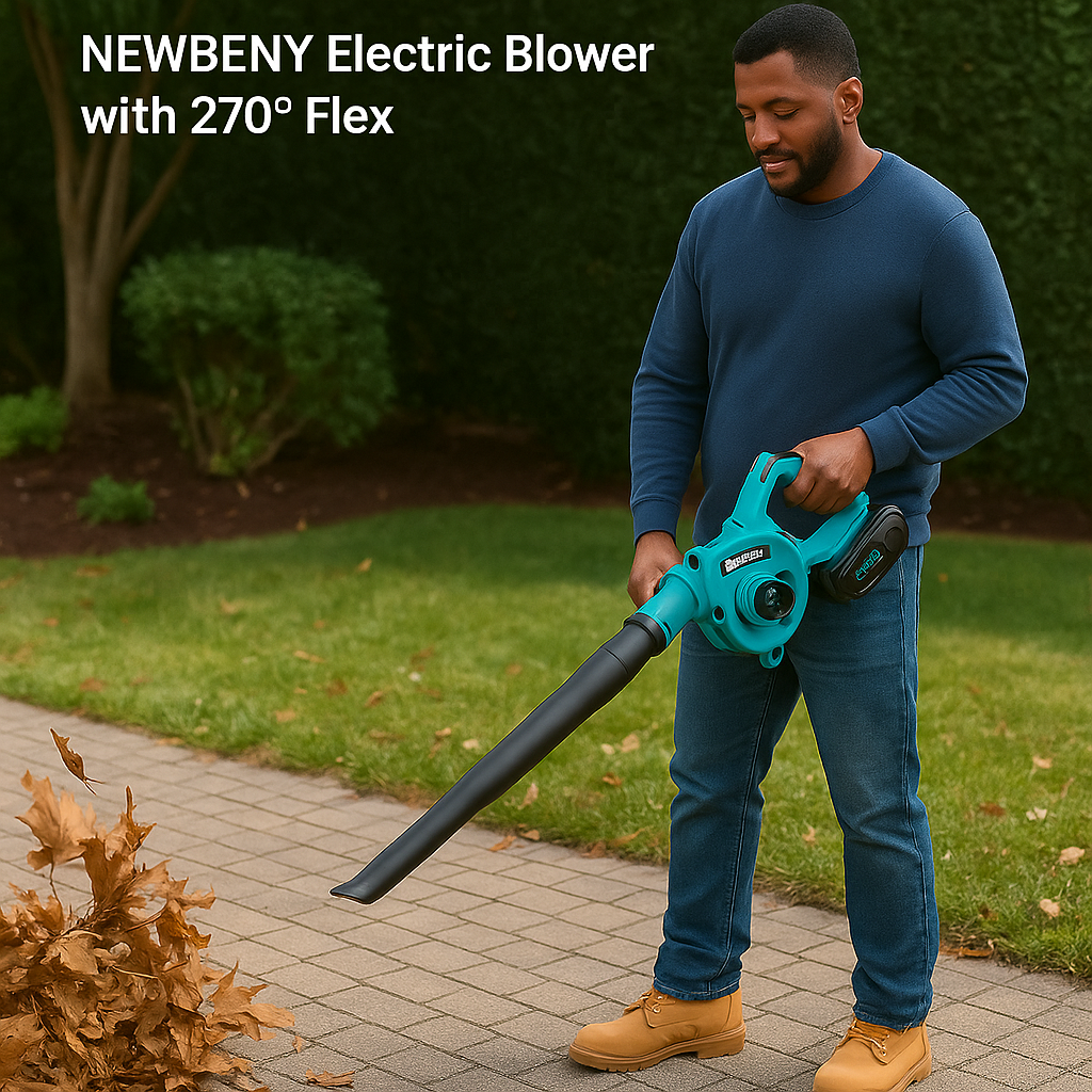 NEWBENY ExtremeClean™ – Electric Blower with 270° Flex Nozzle | Outdoor & Garage Use