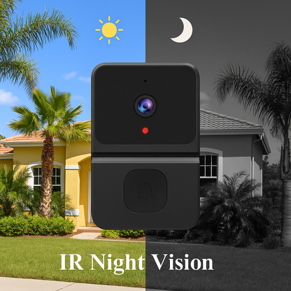Smart Wireless Video Doorbell – WiFi, HD Camera, Night Vision & Voice Changer