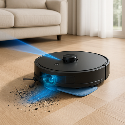 AT800™ 3-in-1 Robot Vacuum & Mop with LiDAR – 5000Pa Suction, Self-Emptying for 60 Days, Alexa & App Control