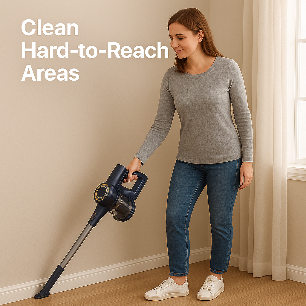 YISORA™ 6-in-1 Corded Stick Vacuum – 600W, 23KPa Suction, for Floor & Carpet